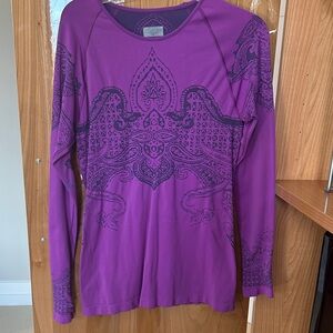 Athleta Purple Long Sleeve Women's Top size Large